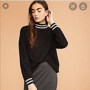 Sundry Turtleneck With Striped Trim